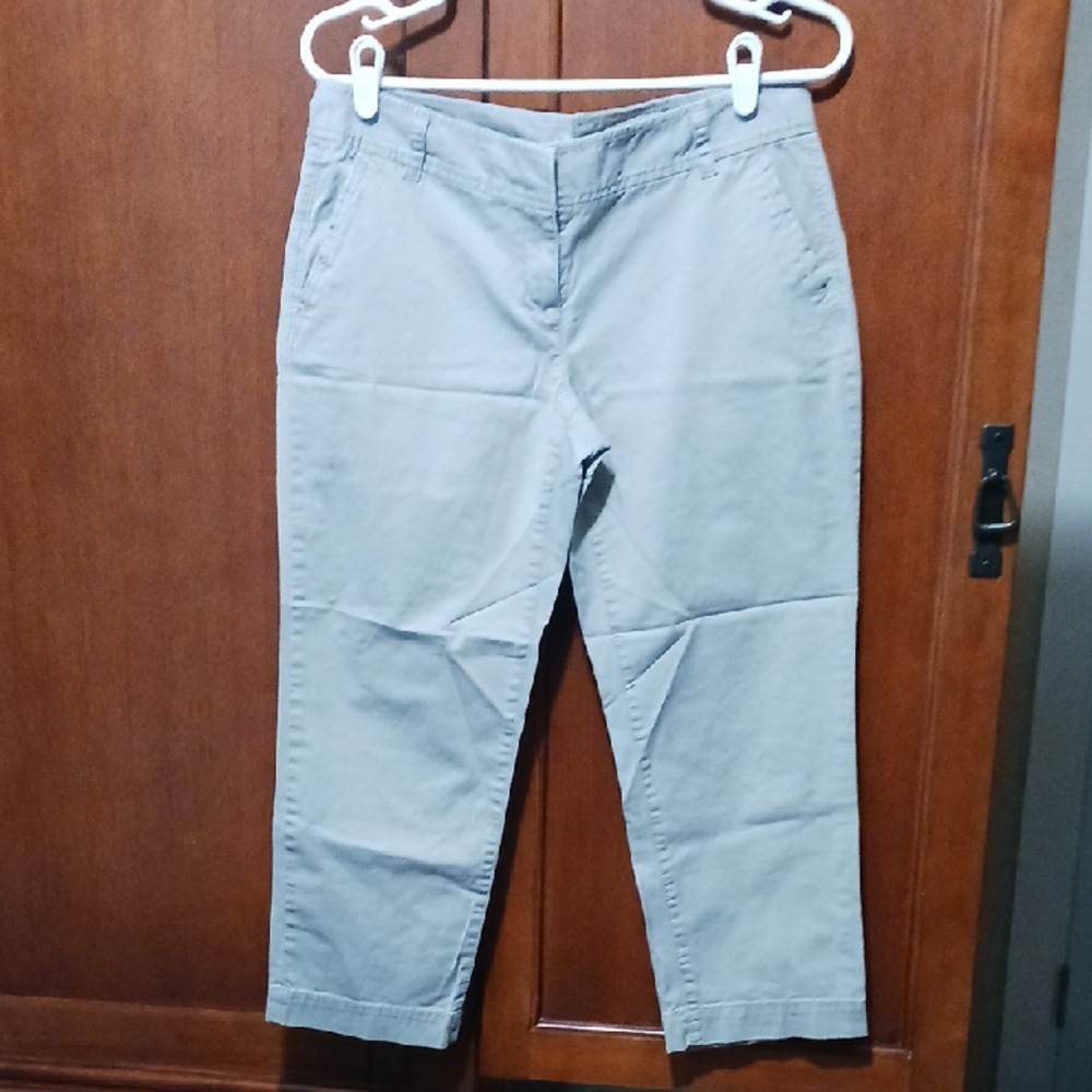 NWOT- Ann Taylor Loft Light Gray Chino Pants